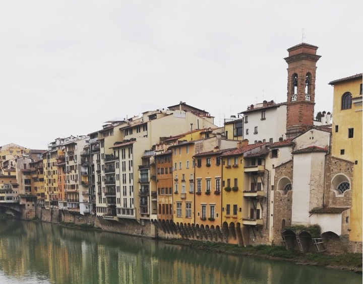 Firenze fiume Arno da ponte alla Carraia